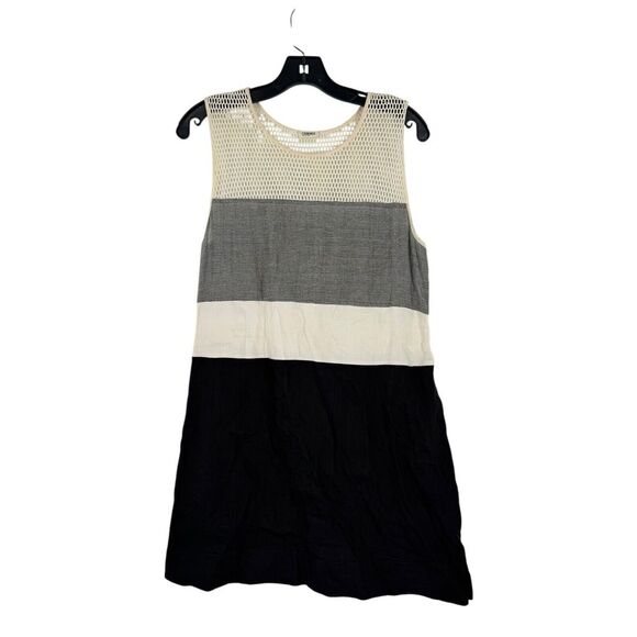 L'AGENCE Dresses & Skirts - L'Agence Women's Colorblock Mesh Sleeveless Shift Mini Dress Size 6